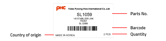 Label Details - Stabilizer link