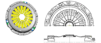 DT Type Clutch Cover