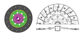Rigid type clutch disc
