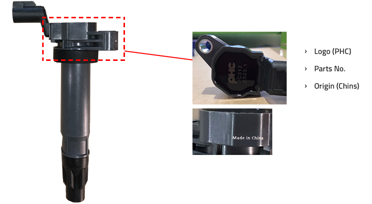 Marking & Details on Ignition Coil